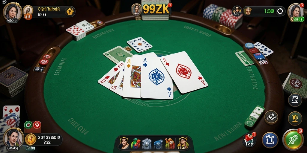 Tampilan gameplay QiuQiu yang mendebarkan di 99ZK.
