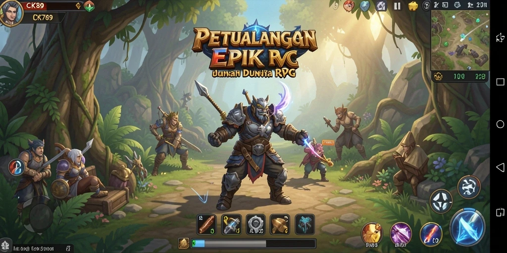 Tampilan gameplay CK789 yang menakjubkan dan penuh aksi RPG