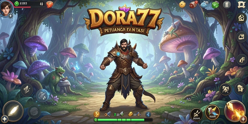 Tampilan gameplay DORA77 yang menawan dan seru.