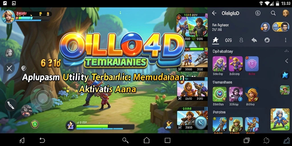 Tampilan utama OLLO4D yang memudahkan pengguna dalam mengelola aktivitas.