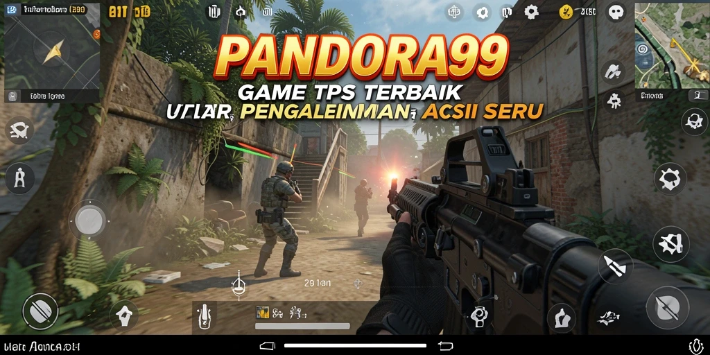 Screenshot gameplay PANDORA99 dengan aksi tembak-menembak yang mendebarkan.