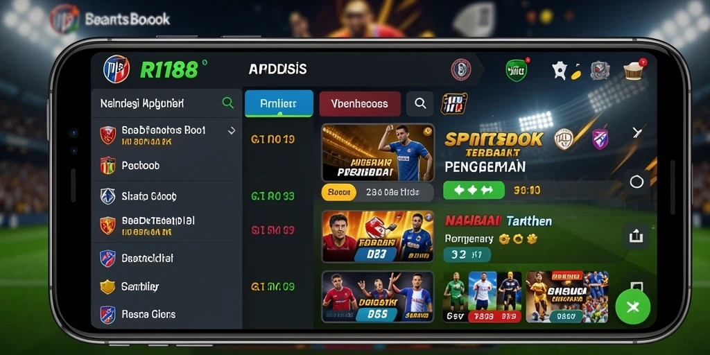 Tampilan gameplay spektakuler dari aplikasi Sportsbook RI188.