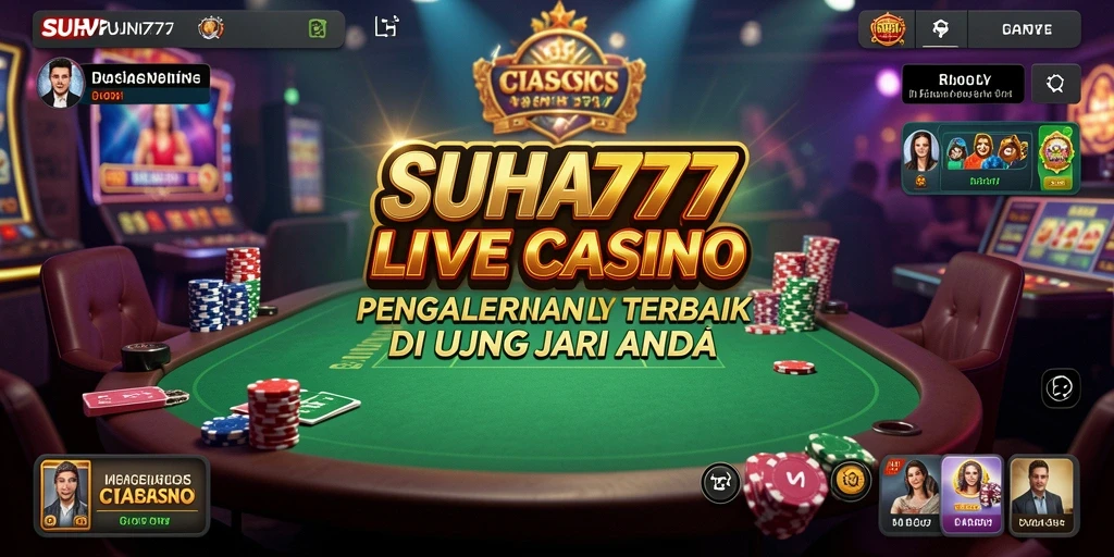 Gameplay Live Casino SUHU777 dengan dealer profesional dan interaksi pemain.